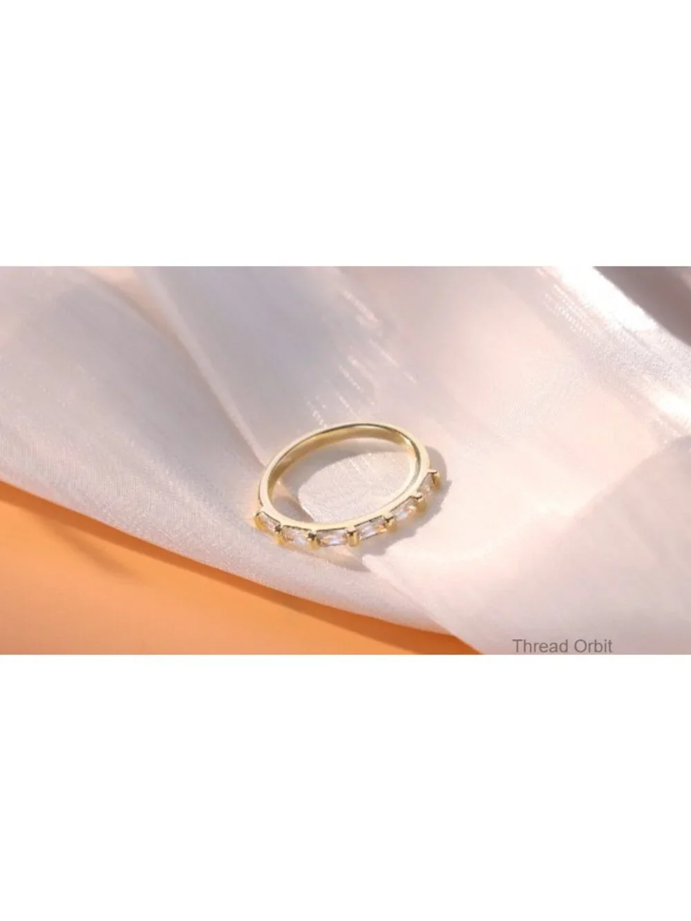 5 Pack 14K Gold Plated Dainty Stackable Rings Set Minimalist Thin Band Rings